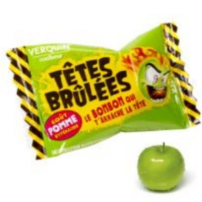 Têtes brûlées pomme, tete brulée pomme, TETE BRULEES POMME, bille pomme