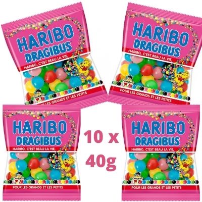 Haribo Dragibus mini sachet 40g - Bonbons Haribo
